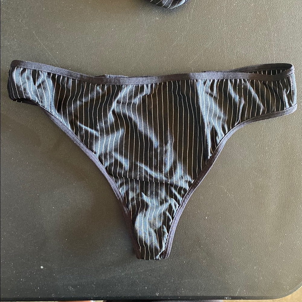 Marlies Dekker Black and Gray Panties Intimates & Sleepwear